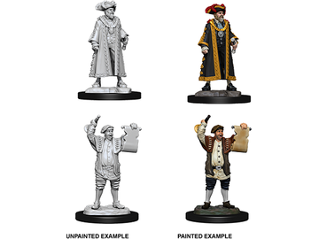 Role Playing Games Wizkids - Unpainted Miniatures - Deep Cuts - Mayor and Town Crier - 73871 - Cardboard Memories Inc.