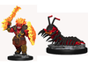 Role Playing Games Wizkids - Wardlings Minis Wave 4 - Fire Orc and Fire Centipede - 74071 - Cardboard Memories Inc.