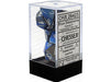 Dice Chessex Dice - Gemini Blue-Steel with White - Set of 7 - CHX 26423 - Cardboard Memories Inc.