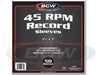 Supplies BCW - 45 RPM Record Sleeves - Cardboard Memories Inc.