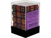 Dice Chessex Dice - Gemini Purple-Red with Gold - Set of 36 D6 - CHX 26826 - Cardboard Memories Inc.