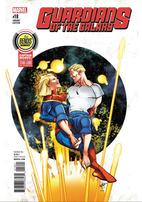 Comic Books Marvel Comics - Guardians Of The Galaxy (2015 4th Series) 018 - Cover B Best Bendis Moments Variant Edition (Cond. FN) - 4168 - Cardboard Memories Inc.