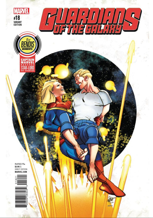 Comic Books Marvel Comics - Guardians Of The Galaxy (2015 4th Series) 018 - Cover B Best Bendis Moments Variant Edition (Cond. FN) - 4168 - Cardboard Memories Inc.