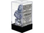 Dice Chessex Dice - Nebula Black with White - Set of 7 - CHX 27408 - Cardboard Memories Inc.