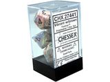 Dice Chessex Dice - Festive Vibrant with Brown - Set of 7 - CHX 27441 - Cardboard Memories Inc.