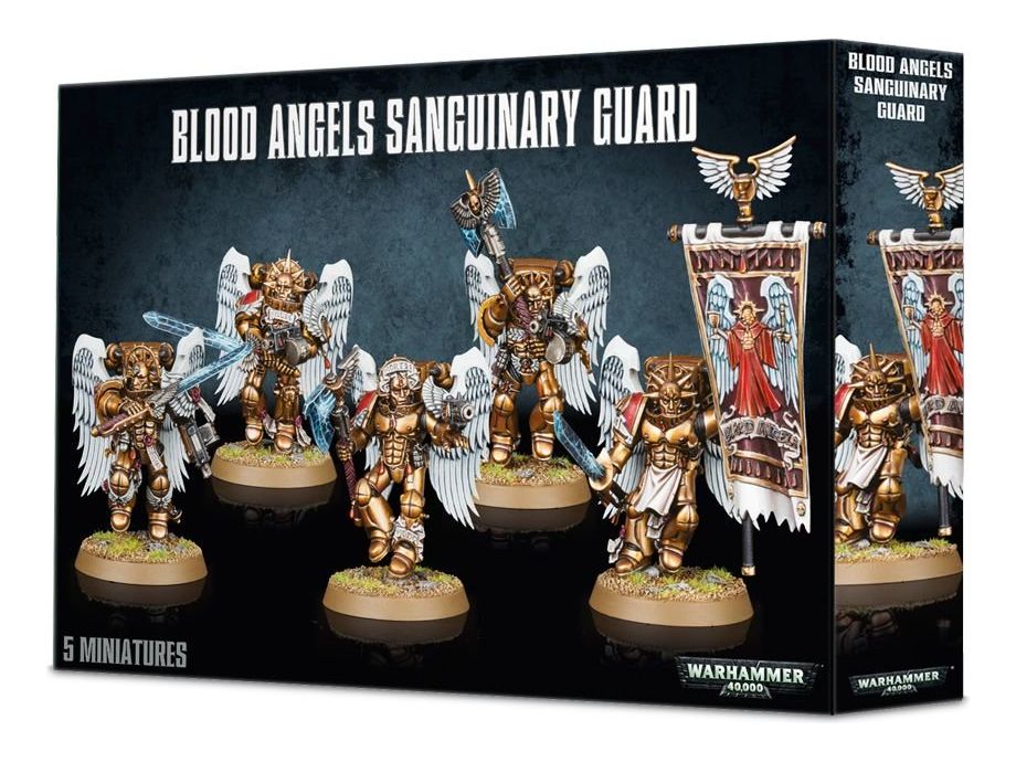 Collectible Miniature Games Games Workshop - Warhammer 40K - Blood Angels - Sanguinary Guard - 41-08 - Cardboard Memories Inc.