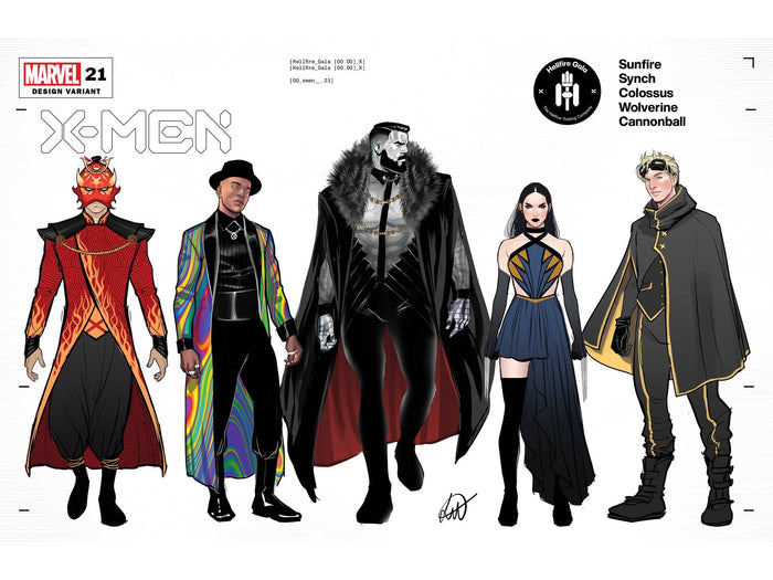 Comic Books Marvel Comics - X-Men 021 - Werneck Character Design Variant Edition - Cardboard Memories Inc.