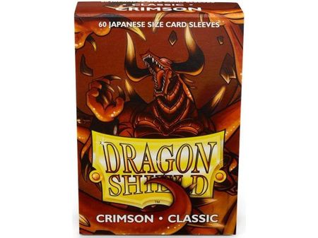 Supplies Arcane Tinmen - Dragon Shield Sleeves - Crimson Classic Japanese Size - 60 Count - Cardboard Memories Inc.