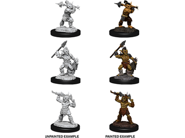 Role Playing Games Wizkids - Dungeons and Dragons - Unpainted Miniature - Nolzurs Marvellous Miniatures - Goblins and Goblin Boss - 90063 - Cardboard Memories Inc.