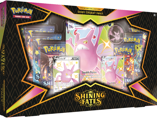 Trading Card Games Pokemon - Shining Fates - Shiny Crobat VMAX - Premium Collection Box - Cardboard Memories Inc.