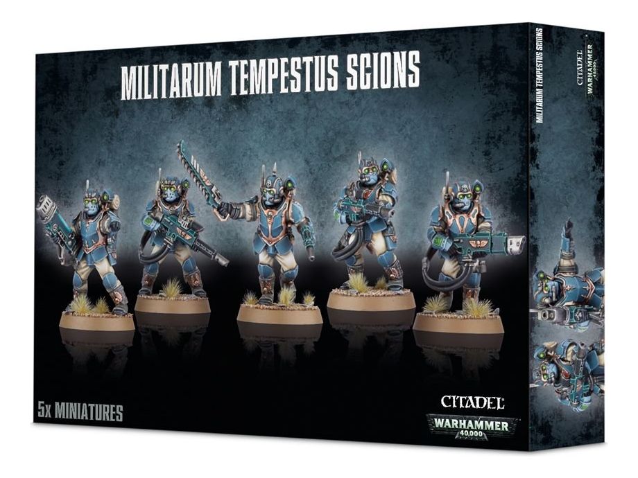 Collectible Miniature Games Games Workshop - Warhammer 40K - Astra Militarum - Tempestus Scions - 47-15 - Cardboard Memories Inc.
