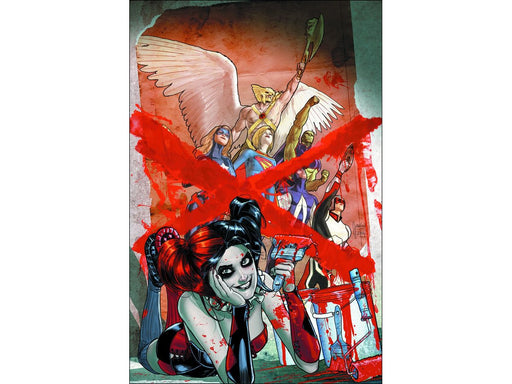Comic Books DC Comics - Justice League United 009 - Harley Quinn Cover - 3461 - Cardboard Memories Inc.