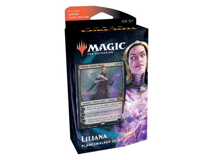 Trading Card Games Magic the Gathering - Core Set 2021 - Planeswalker Deck - Liliana - Cardboard Memories Inc.