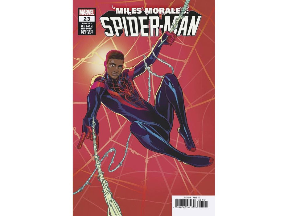 Comic Books Marvel Comics - Miles Morales Spider-Man 023 - Souza Black History Month Variant Edition - KIB - 4796 - Cardboard Memories Inc.