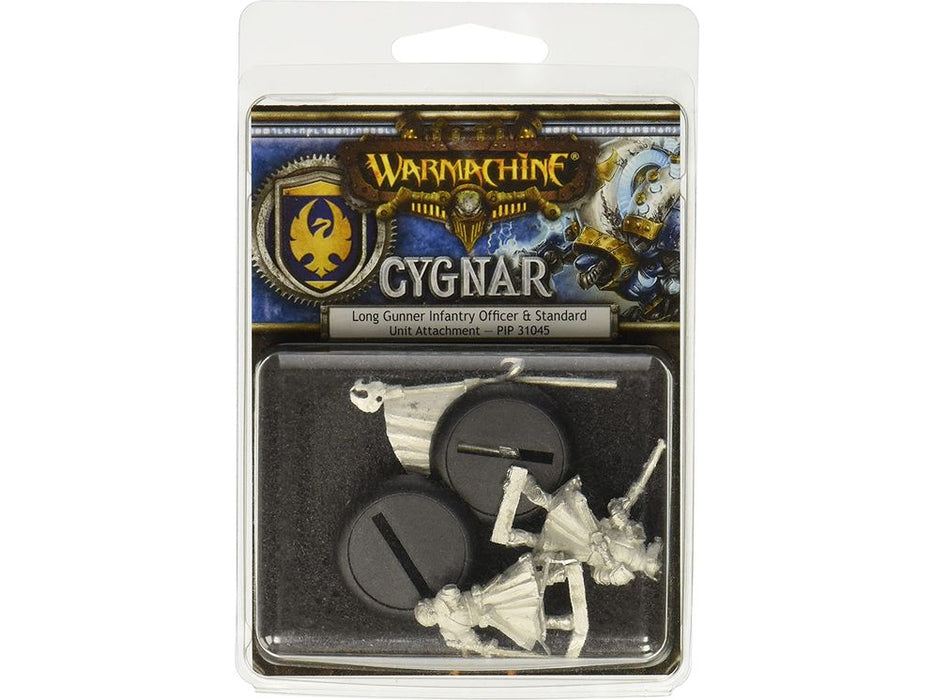 Collectible Miniature Games Privateer Press - Warmachine - Cygnar - Long Gunner Infantry Officer - Standard Unit Attachment Blister - PIP 31045 - Cardboard Memories Inc.