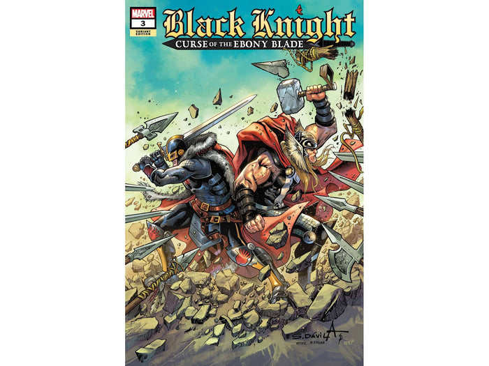 Comic Books Marvel Comics - Black Knight Curse Ebony Blade 003 of 5 - Davila Variant Edition (Cond. VF-) - 12275 - Cardboard Memories Inc.