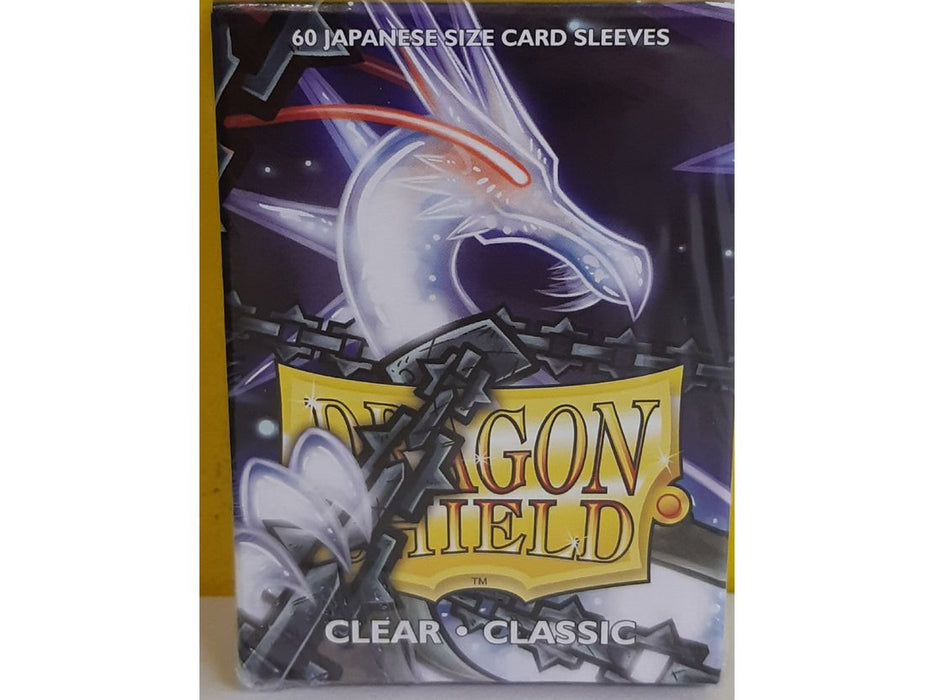 Supplies Arcane Tinmen - Dragon Shield Sleeves - Japanese Size - Classic - Clear - Package of 60 - Cardboard Memories Inc.