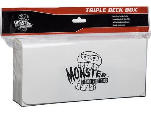 yugioh triple deck box BCW - Monster - Triple Deck Box - White
