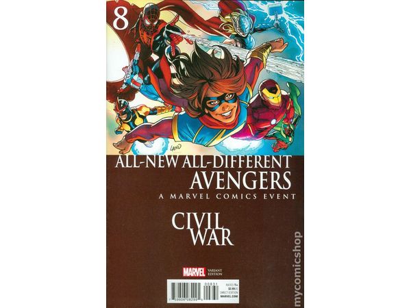 Comic Books Marvel Comics - All New All Different Avengers 008 Cover B (Cond VF-) 14431 - Cardboard Memories Inc.