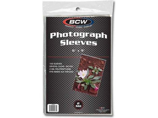 Supplies BCW - 6 x 9 Photograph Sleeves Package of 100 - Cardboard Memories Inc.