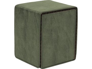 Supplies Ultra Pro - Deck Box - Alcove Flip - Suede Collection - Emerald - Cardboard Memories Inc.
