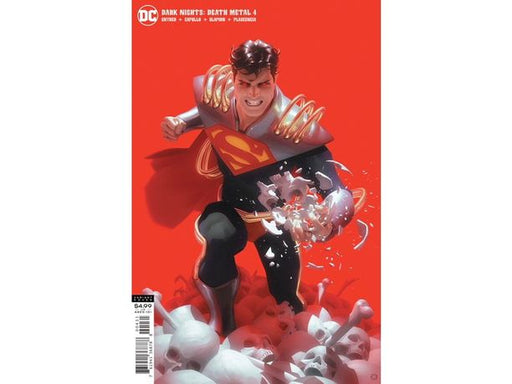 Comic Books DC Comics - Dark Nights Death Metal 004 of 7 - Superboy Prime Card Stock Variant Edition (Cond. VF-) - 8905 - Cardboard Memories Inc.