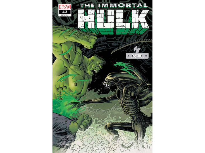 Comic Books Marvel Comics - Immortal Hulk 043 - Shalvey Marvel vs Alien Variant Edition - Cardboard Memories Inc.