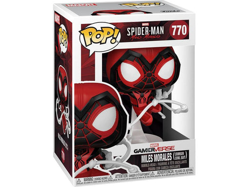 Action Figures and Toys POP! -  Movies - Marvel Spider-Man Miles Morales - Miles Morales Crimson Cowl Suit - Gamerverse - Cardboard Memories Inc.