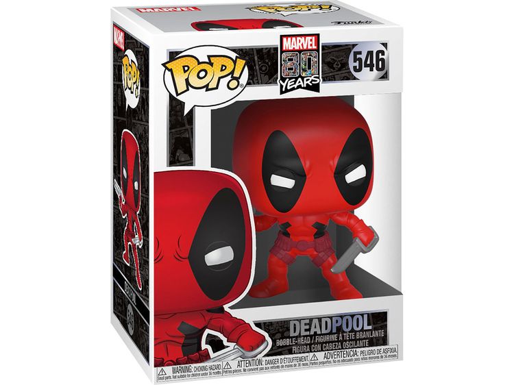 Action Figures and Toys POP! - Marvel - Deadpool - First Appearance 80th - Cardboard Memories Inc.