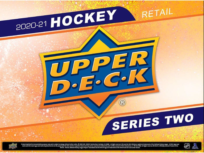 Sports Cards Upper Deck - 2020-21 - Hockey - Series 2 - Trading Card Retail Box - Cardboard Memories Inc.