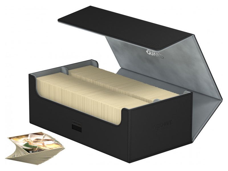 Supplies Ultimate Guard - Arkhive - Black Xenoskin - 800 - Cardboard Memories Inc.