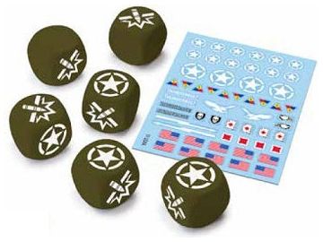 Dice Gale Force Nine - World of Tanks - American - Dice and Decal Pack - Cardboard Memories Inc.