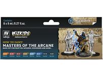 Paints and Paint Accessories Acrylicos Vallejo - Wizkids - Masters of The Arcane - Premium Set - Cardboard Memories Inc.