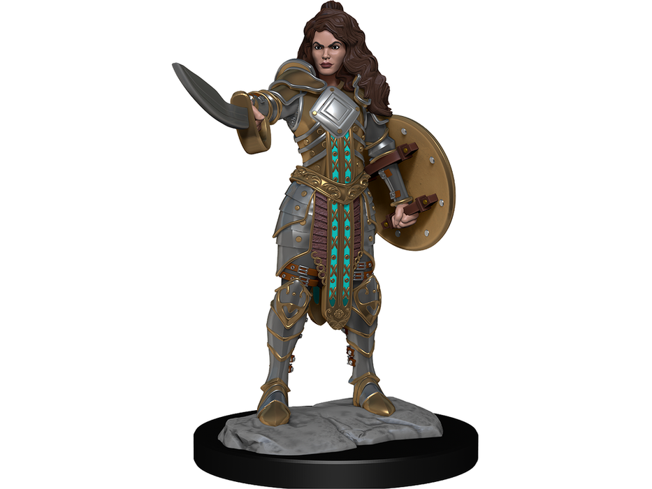 Role Playing Games Paizo - Pathfinder - Unpainted Miniatures - Deep Cuts - Human Champion Female - 90264 - Cardboard Memories Inc.