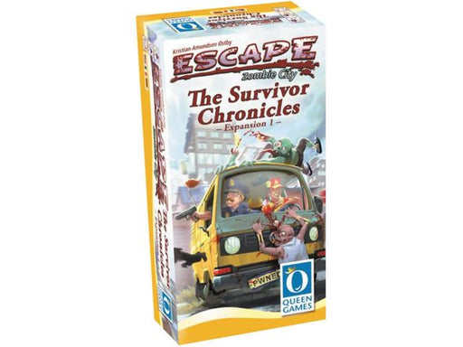 Board Games Queen Games - Escape - Zombie City - The Survivor Chronicles Expansion 1 - Cardboard Memories Inc.