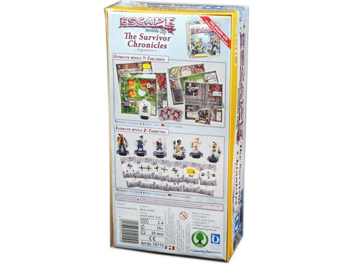 Board Games Queen Games - Escape - Zombie City - The Survivor Chronicles Expansion 1 - Cardboard Memories Inc.