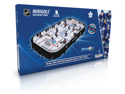 Action Figures and Toys Minigols Hockey - NHL - Toronto Maple Leafs vs. Montreal Canadiens - Rod Hockey Table - Cardboard Memories Inc.