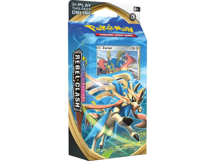 Trading Card Games Pokemon - Sword and Shield - Rebel Clash - Theme Deck - Zacian - Cardboard Memories Inc.