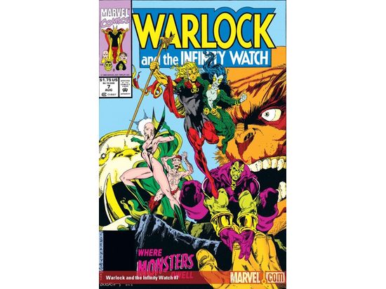 Comic Books Marvel Comics - Warlock and the Infinity Watch 07 - 5933 - Cardboard Memories Inc.