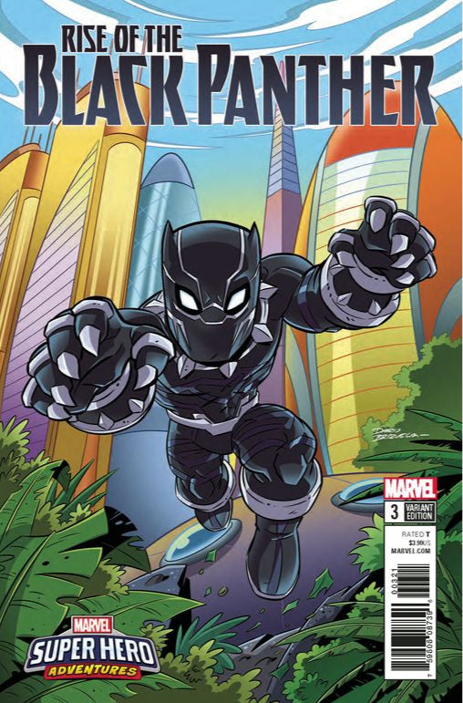 Comic Books Marvel Comics - Rise of the Black Panther (2018) 003 - Super Hero Adventures Variant Edition (Cond. FN+) - 1437 - Cardboard Memories Inc.