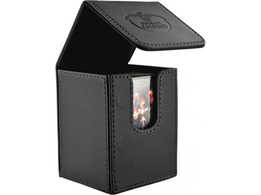 Supplies Ultimate Guard - Flip Deck Case - Black Leather - 80 - Cardboard Memories Inc.