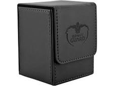 Supplies Ultimate Guard - Flip Deck Case - Black Leather - 80 - Cardboard Memories Inc.