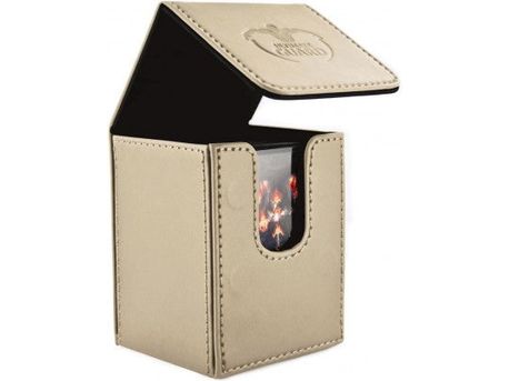 Supplies Ultimate Guard - Flip Deck Case - Sand Leather - 100 - Cardboard Memories Inc.