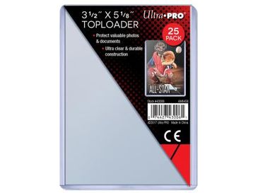 Supplies Ultra Pro - Top Loaders - 3 1/2" x 5 1/8" Pack of 25 for Oversized Young Guns - Cardboard Memories Inc.