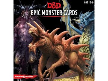 Role Playing Games Wizards of the Coast - Dungeons and Dragons - Epic Monster Cards - Cardboard Memories Inc.