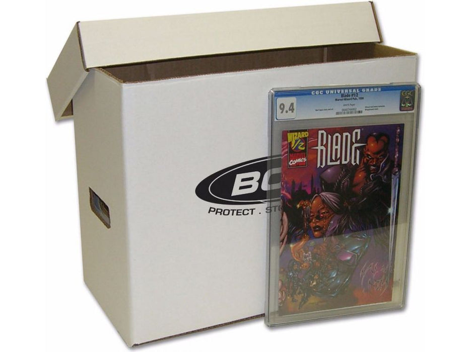 Comic Supplies BCW - Cardboard Storage Box - Graded Comic Book Box - Cardboard Memories Inc.