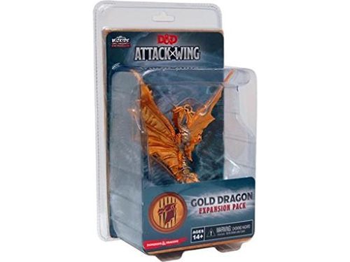 Collectible Miniature Games Wizkids - Dungeons and Dragons Attack Wing - Gold Dragon Expansion Pack - 71608 - Cardboard Memories Inc.