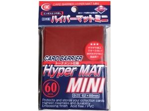 Supplies KMC Card Barrier - Small Size - Hyper Mat Mini Red - Cardboard Memories Inc.