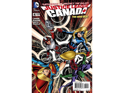 Comic Books DC Comics - Justice League United 004 - Justice League Canada Cover - 3449 - Cardboard Memories Inc.