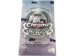 Sports Cards Topps - 2022 - Baseball - Allen and Ginter - Chrome - Hobby Box - Cardboard Memories Inc.